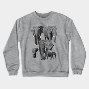 Elephants family - Elephant - Elis in Africa Crewneck Sweatshirt